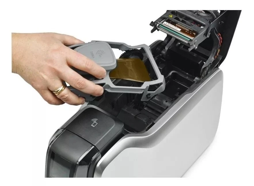 Ribbon Dorado Gold Tarjetas Zebra 800300-306 Zc100 Zc300 _3.webp