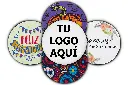 Etiquetas Redondas Personalizadas A Color 8 Cm Papel