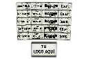 Etiquetas De Seguridad 51x25 Mm Logo Y Efecto Grabado