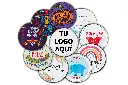 Etiquetas Redondas Personalizadas A Color 4 Cm Papel