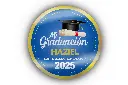 250 Etiquetas Para Graduacion Personalizadas 4 Cm Circular 