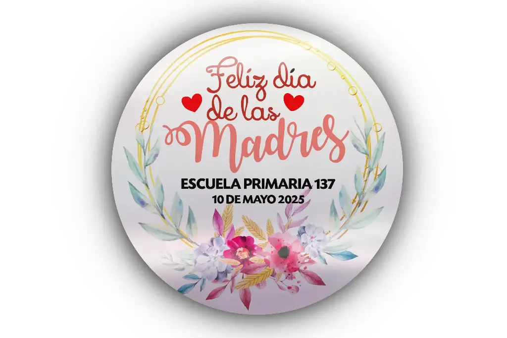 250 Etiquetas Para Día De Las Madres Personalizadas 4 Cm 