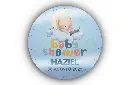 250 Etiquetas Baby Shower Niño Niña Personalizadas 4 Cm 