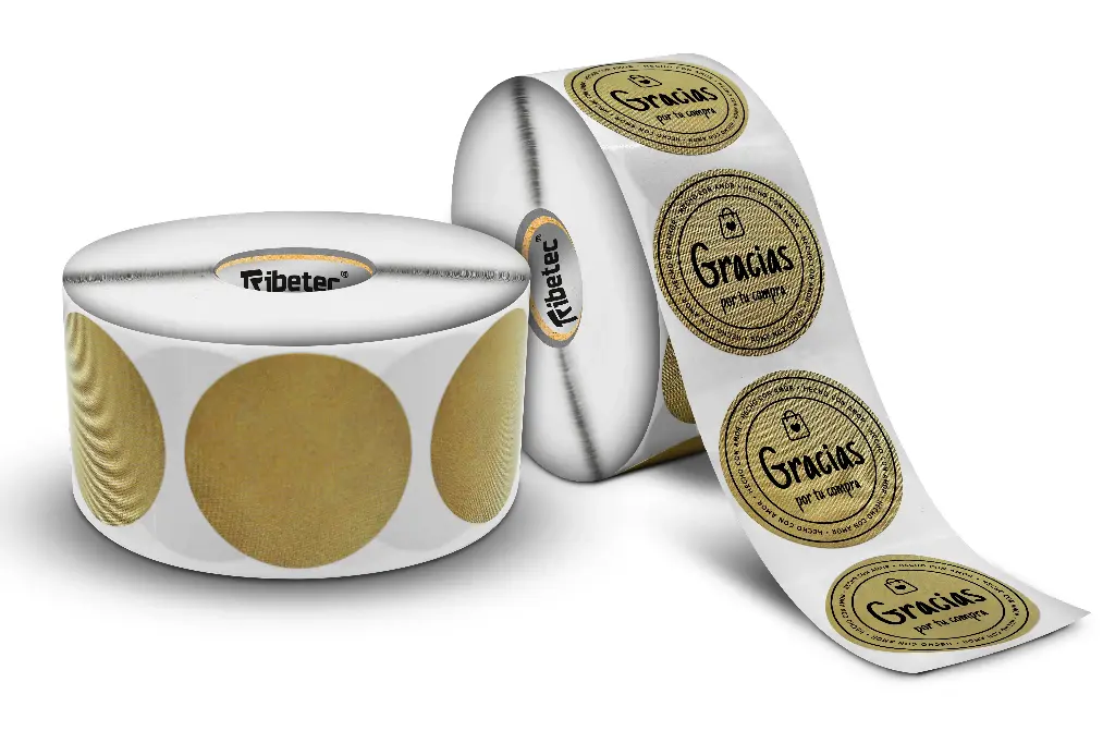 [ETI20040040TD2507011353] Rollo Etiqueta Térmica Directa Kraft 40x40 mm Circular