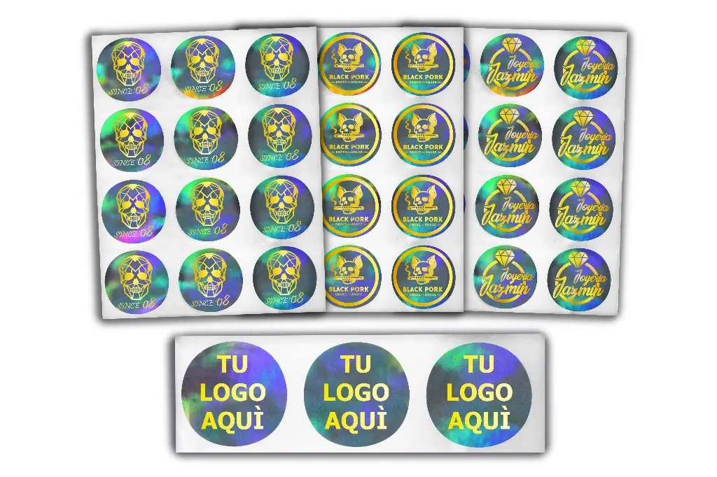 Hologramas Circulares 20x20 3P Metalizado