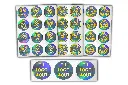 Hologramas Circulares 20x20 3P Metalizado