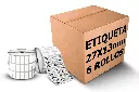 Rollos Etiqueta 27x13 Mm Termica Directa Rollo 12,000 Pzas C1
