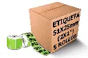 Rollos Etiqueta 2x1 (51x25 Mm) Termica Directa Verde Rollo 1,000 Pzs