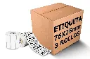 Rollos Etiqueta 3x1 (76x25 Mm) Termica Directa Rollo 1,000 Pzs