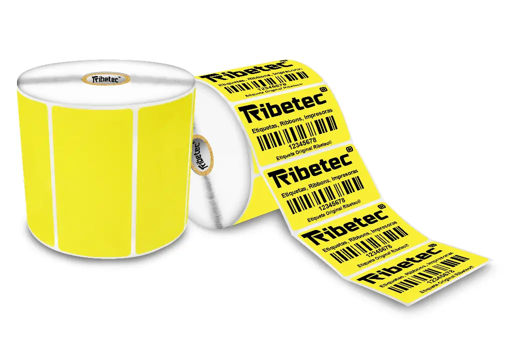 Rollos Etiqueta 4x2 (102x51 Mm) Termica Directa Amarilla Rollo 1,500 Pzs (1)