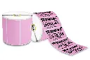 Rollos Etiqueta 4x2 (102x51 Mm) Termica Directa Rosa Rollo 1,500 Pzs