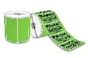 Rollos Etiqueta 4x2 (102x51 Mm) Termica Directa Verde Rollo 1,500 Pzs