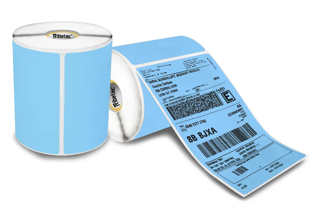 Rollos Etiqueta Azul 4x6 (102x152 Mm) Termica Directa Rollo 300 Pzs