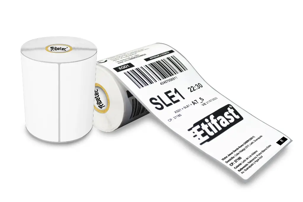 Paquetes de Rollos Etiqueta 4x8 (102x203 mm) Termica Directa, Rollo 200 Pz