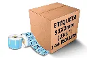 Paquetes de Rollos Etiqueta 2x1 (51x25 Mm) Térmica Directa Azul Rollo 1,000 Pzs
