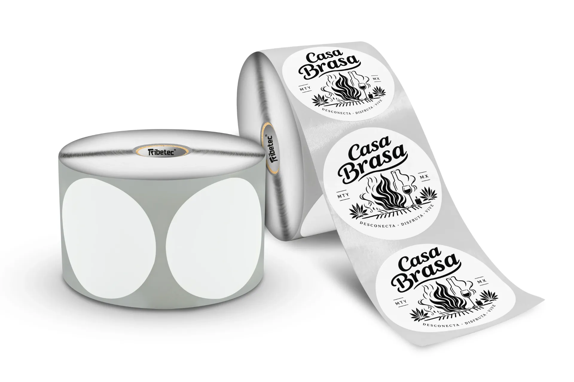 Etiqueta 60*60 TD01 BLANCA R1K CIRCULO C1