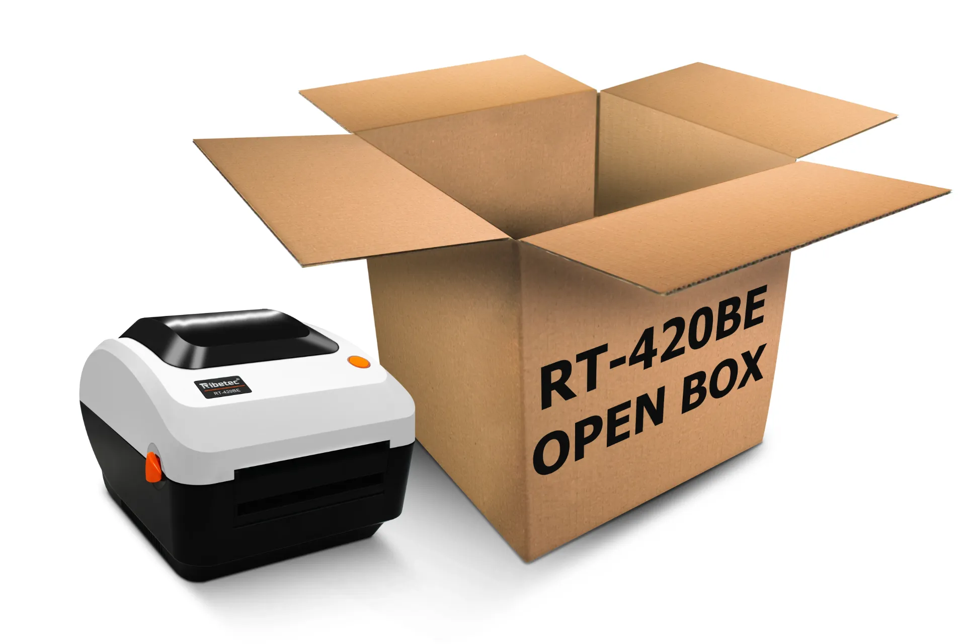 OPEN BOX Impresora Térmica De Etiquetas Ribetec RT-420BE Bluetooth 5.2 USB y Ethernet