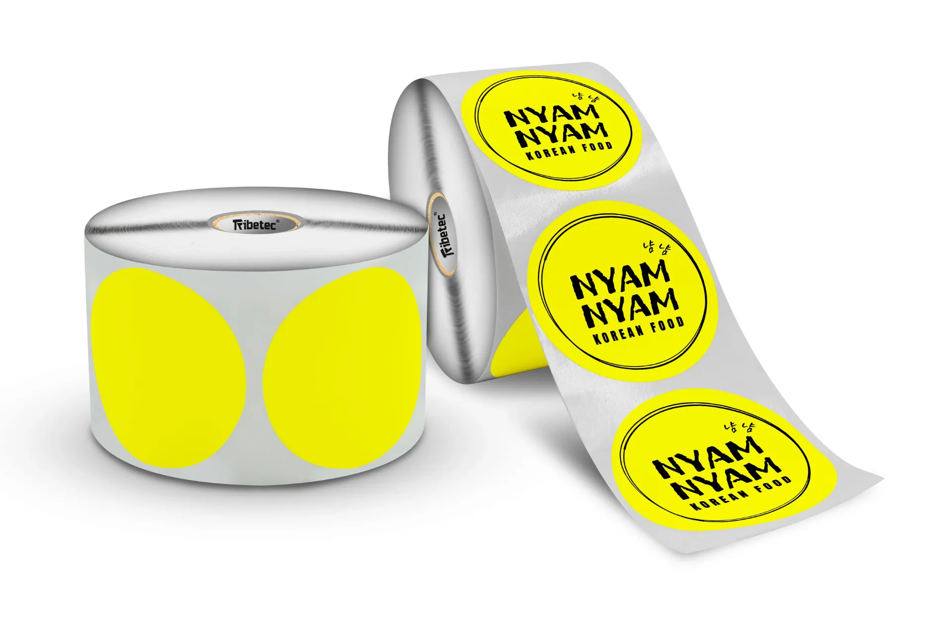 Etiqueta 60*60 TD01 Amarillo R0.5K CIRCULO C1