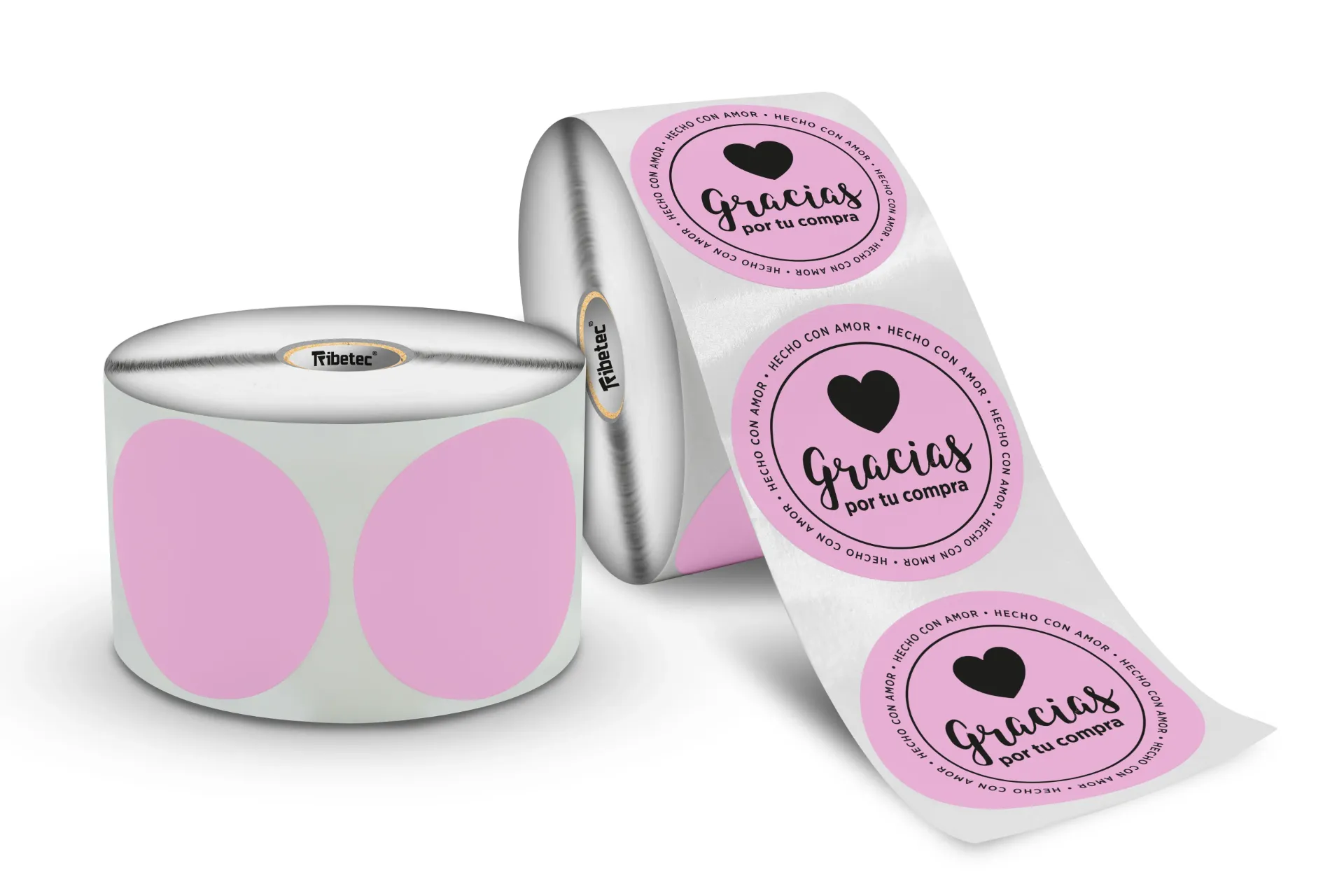 Etiqueta 60*60 TD01 ROSA R0.5K CIRCULO C1