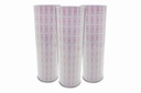 Paquete 10 Rollos Etiqueta 21x12 Mm Línea Roja 1,000 Pz C/u