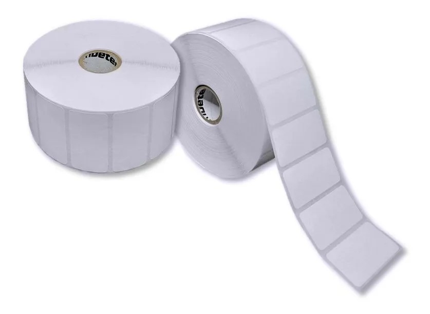 [REB10-60X30TTC12.5K-BLANCA] 10 Rollos Etiqueta 60x30 Mm Transferencia 2500 Pzas R1 - C1