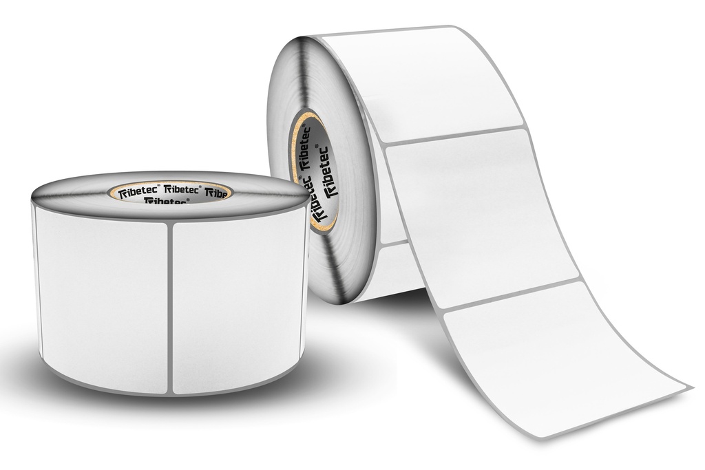 [100100DG011P0000C3G1K2] Etiqueta DG01 Cuadrada 100 mm Blanca – Rollo 1,200 Piezas