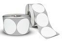 Rollo de Etiquetas Circular Blancas 100 mm (1,200 piezas)