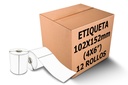 12 rollos Etiqueta 102x152 Mm Transferencia 1000 Pzs C/u C3