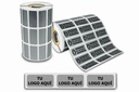 2,000 Etiquetas Void Seguridad 30x14 Mm Plata Personalizado