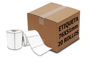20 Rollos 3x2 (76x51 Mm) Transferencia / Rollo 1500 Pzas/ C1