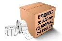 24 Rollos Etiqueta Transferencia 2x1 (51x25 Mm) 2500 Pzs C/u