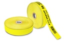 250 Pulseras Brazaletes Plastificado Amarillo Térmico 025*260