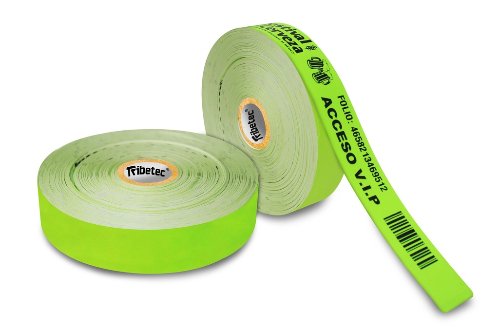 250 Pulseras Brazaletes Plastificados Verdes Térmicos