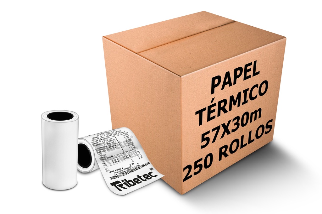 250 Rollos Papel Térmico 57x30 Mm Impresora Portátil Tdm-20
