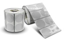 Etiqueta BOPP Transparente Circular 30 mm – Rollo 4,000 Piezas, con Spot