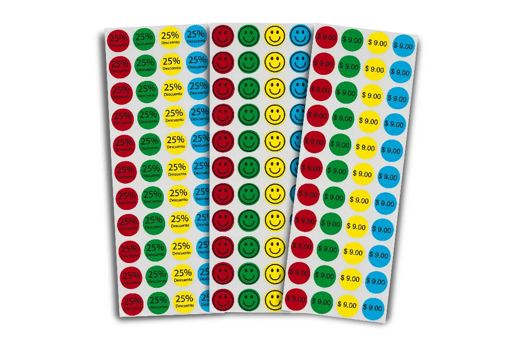 [ETI20092226TD2407311000] 92*260.35 Etiqueta Termica Circular Colores