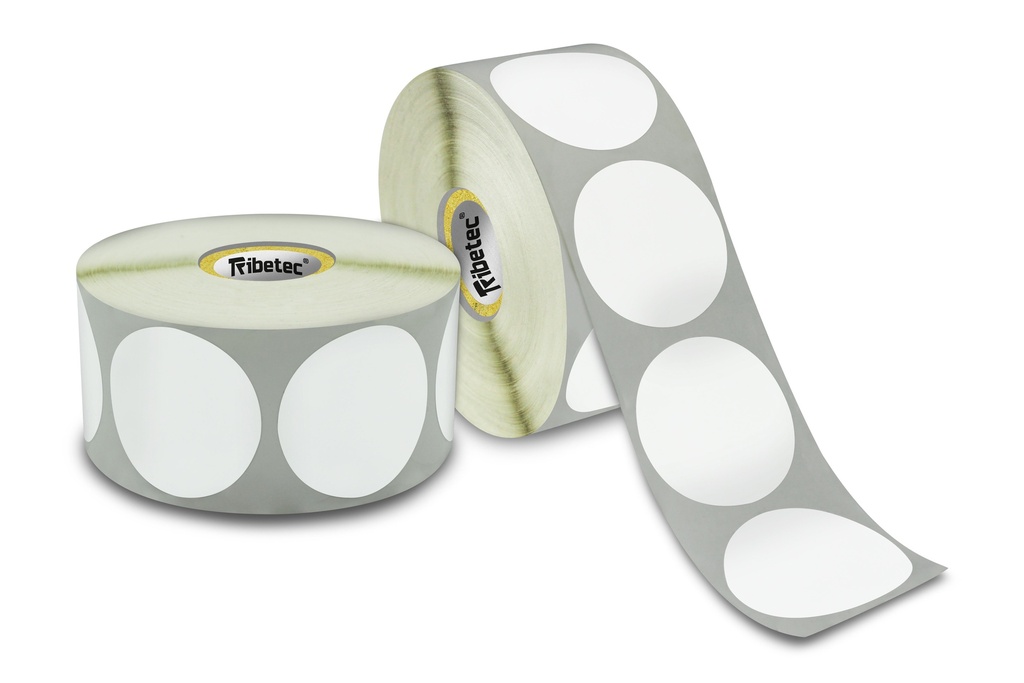 ETIQUETA 40*40 BB09 BLANCA R1K CIRCULO