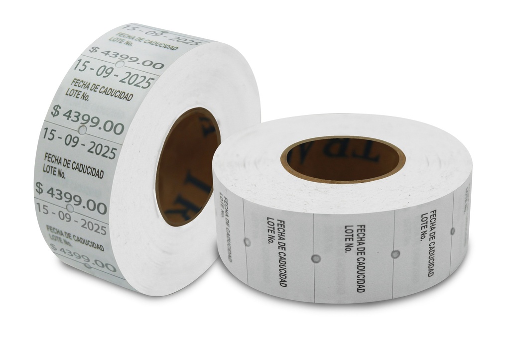 Etiqueta 21X18 Caducidad Y Lote Para Trak 16Gl