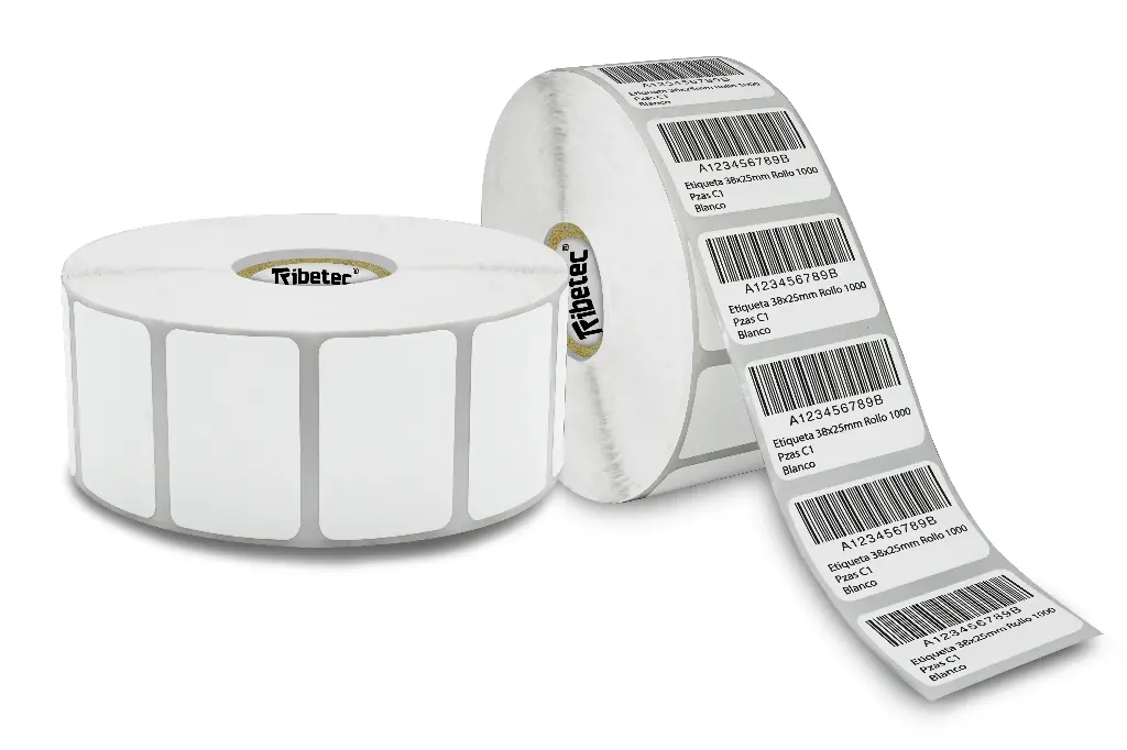 Etiqueta 38x25 Mm Térmica Directa Rollo C/ 2000 Pzas C1