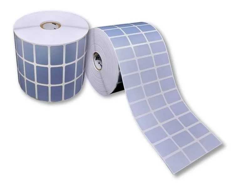 Etiqueta Activo Fijo Poliester Plata 30x17 Mm Rollo 9,000 C1