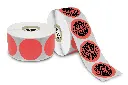 Etiqueta Circular Rojo Claro Térmica 40x40 Mm C/ 1000 Pz C1