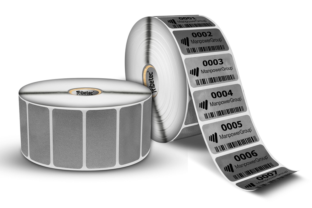 [051025SG041P0000C1G2K5] Etiqueta De Seguridad Void 2X1 (51X25 Mm) Rollo 2500 Pzas C1 GRIS