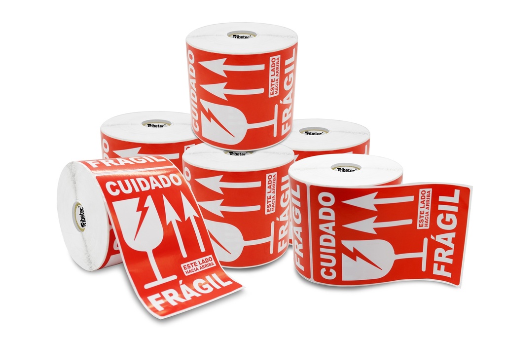 [XXXXX102152CS2206281235] Etiqueta Frágil 4x6" 102x152 mm 500 pzs Centro 1"