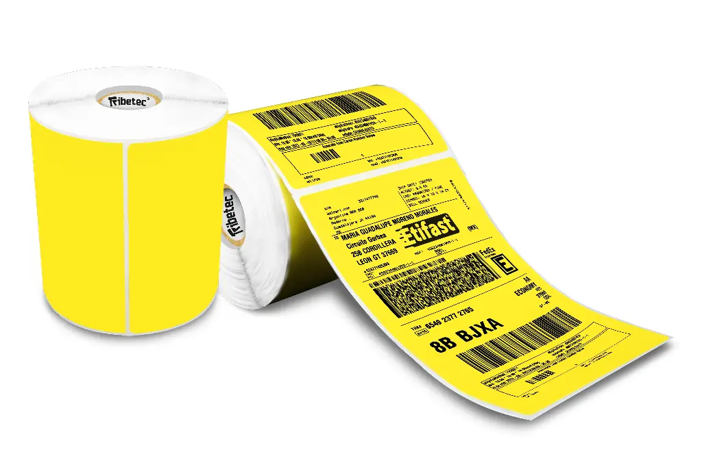 [102152TD011P000YC1P0K3] Etiqueta Termica Amarilla 4x6 (102x152 Mm) Envios 300 Pz C/u