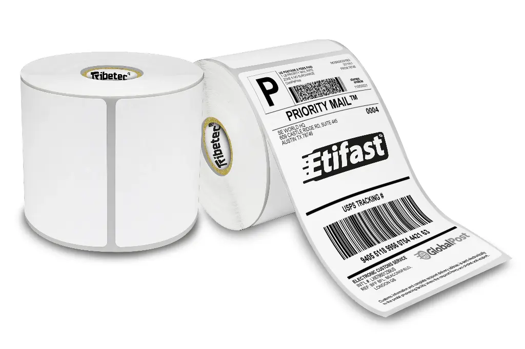 [076152TD011P0000C1G300] Etiqueta Térmica 3x6 (76x152 Mm) Rollo 300 Pzas C1