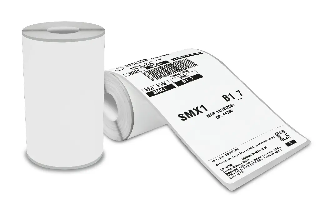 Etiqueta Térmica 3x6' 76x152 Mm Envios Guias Rollo 75 Pz Eco Portatil