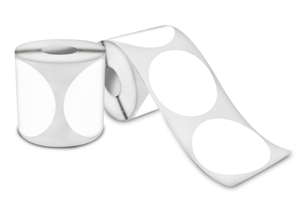 [040040TD011P0000C1O250] Etiqueta Térmica Circular 4 Cm Impresora Portatil Rollo 250 Pz