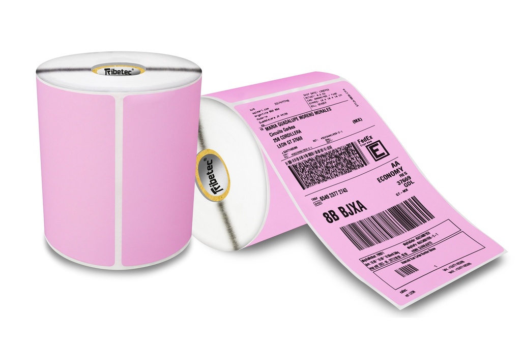 [102152TD011P0217C1P0K3] Etiqueta Térmica Rosa 4x6 (102x152 Mm) 300 Pzas C1