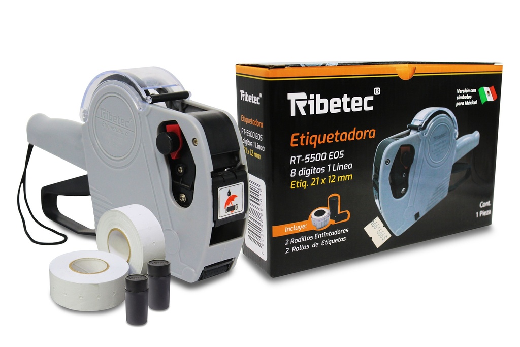 Etiquetadora Manual RT-5500EOS Plastica 1 línea 8 Dígitos Precio Lote Y Fecha De Caducidad Ribetec