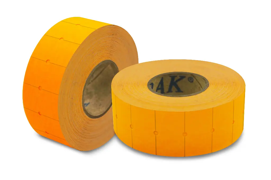 [8GS-FNJ-ROLLO] Etiquetas Naranja 21x12 Mm